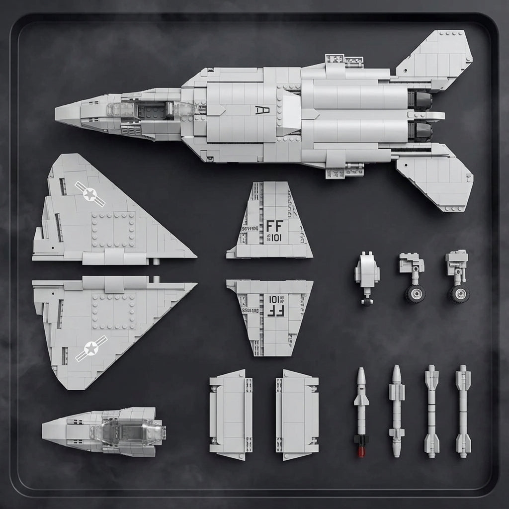 Lockheed Martin F-22 Raptor - 1837 PCS | Fighter Jet