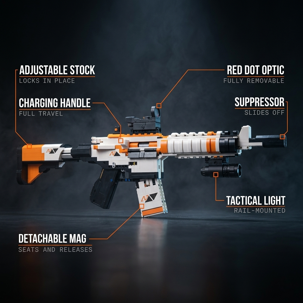 Military M4A4 Assault Rifle | 1388 PCS
