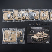 Tiger 1 (Tan) - 1361PCS | WW2 Tank