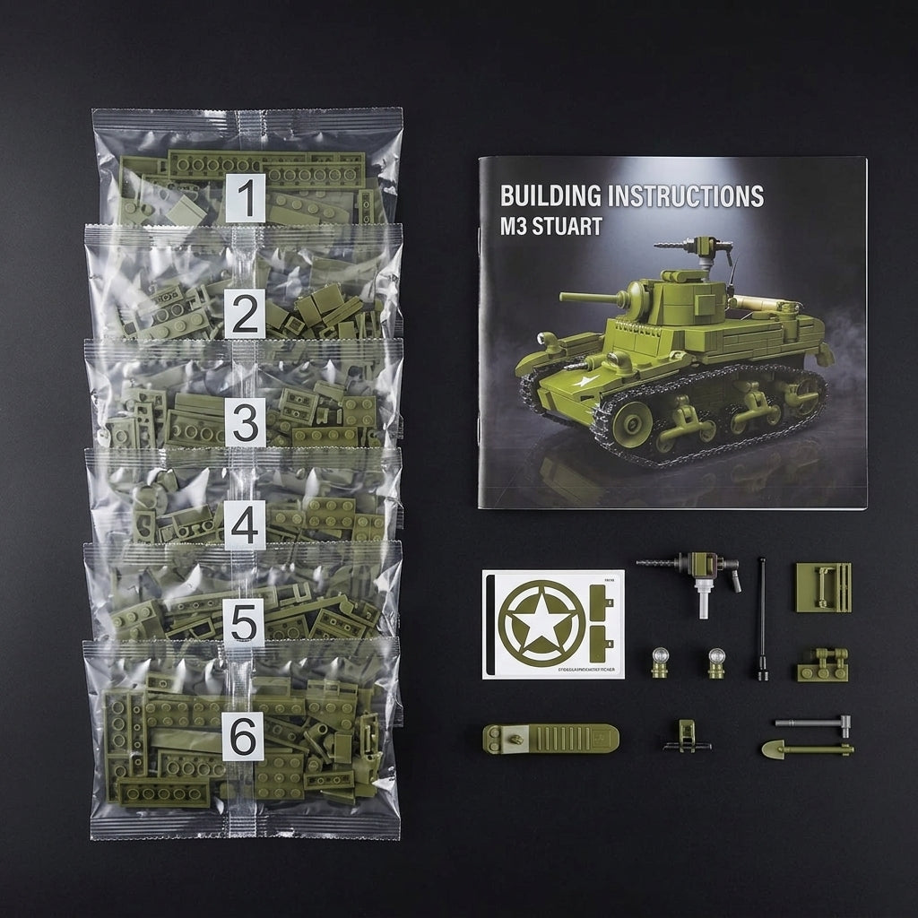 M3A1 Stuart - 579 PCS | WW2 Tank