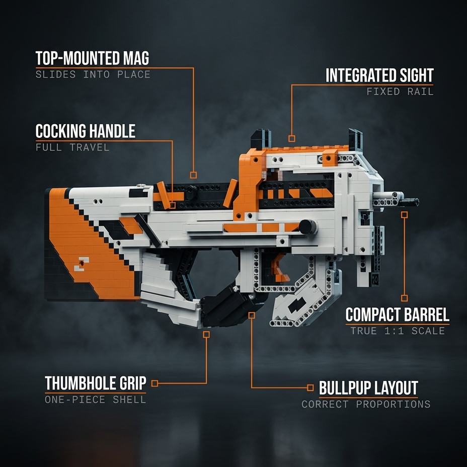 P90 Sumbmachine Gun | 1000+ PCS
